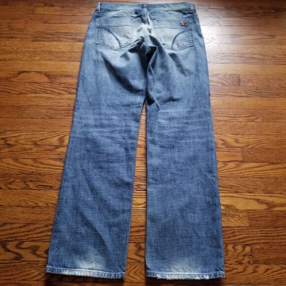 Joe's Jeans Men's 33x33 Rebel Fit Distressed Straight Leg Denim Blue Jeans - Picture 10 of 12